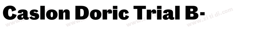 Caslon Doric Trial B字体转换
